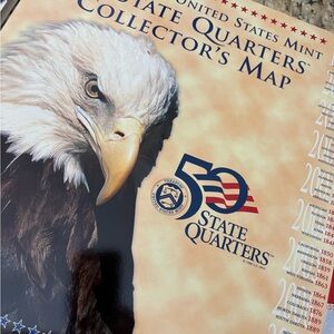 United States Mint State Quarters Collector's Map